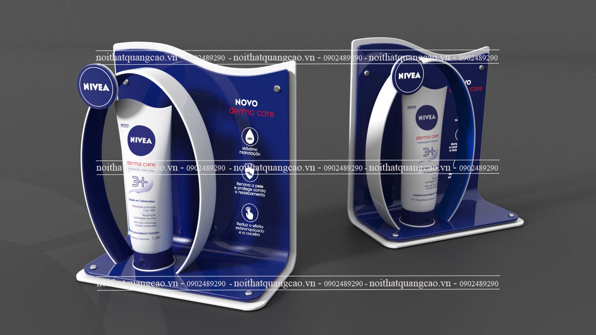 kệ Posm trưng bày sản phẩm Nivea