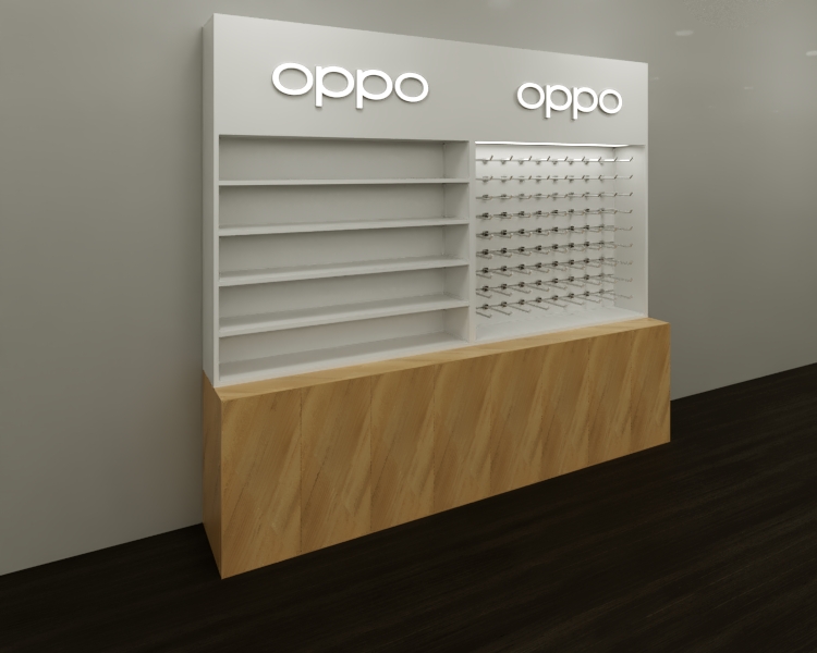 Kệ vách trưng bày điện thoại Oppo 2