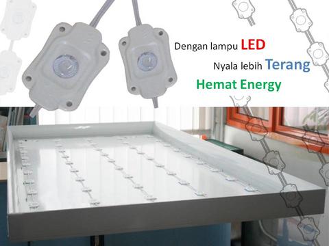 Bố trí đèn Hộp đèn Lightbox nắp bật hộp lớn