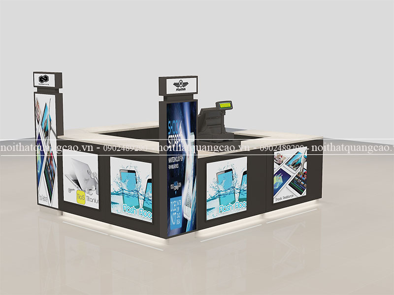 Booth trưng bày điện thoại Amnaco 2