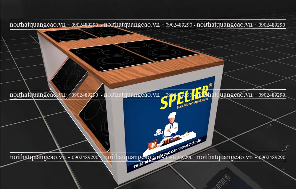 Đảo trưng bày thiết bị nhà bếp Spelier