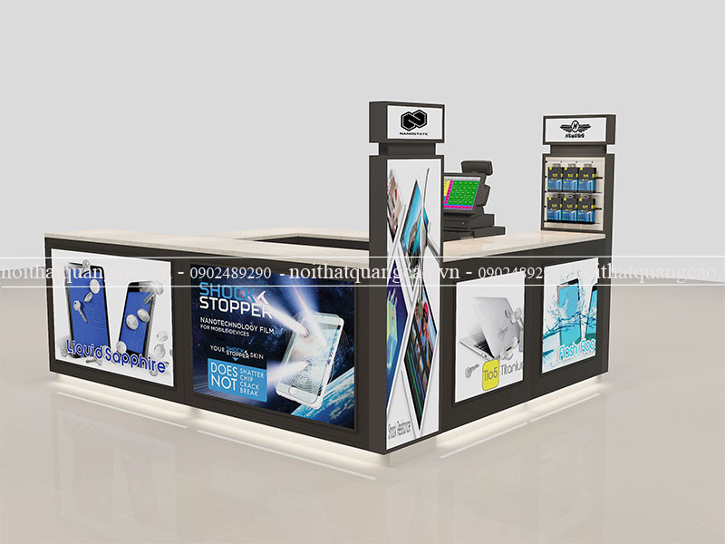 Booth trưng bày điện thoại Amnaco 3