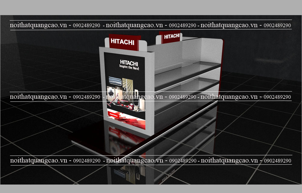 Đảo trưng bày thiết bị gia dụng Hitachi