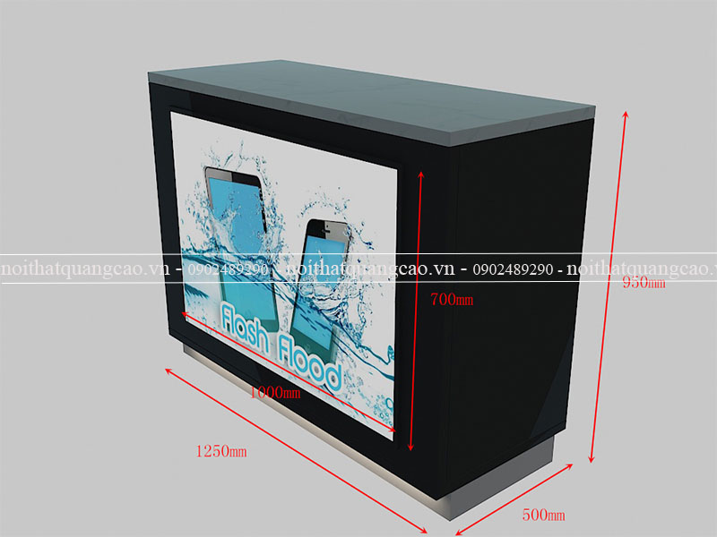 Booth trưng bày điện thoại Amnaco 3