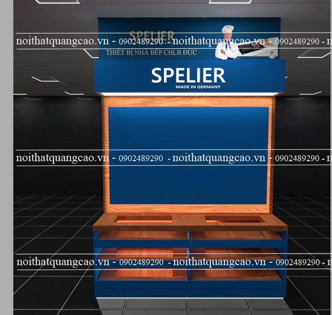 Đảo trưng bày thiết bị nhà bếp Spelier 2
