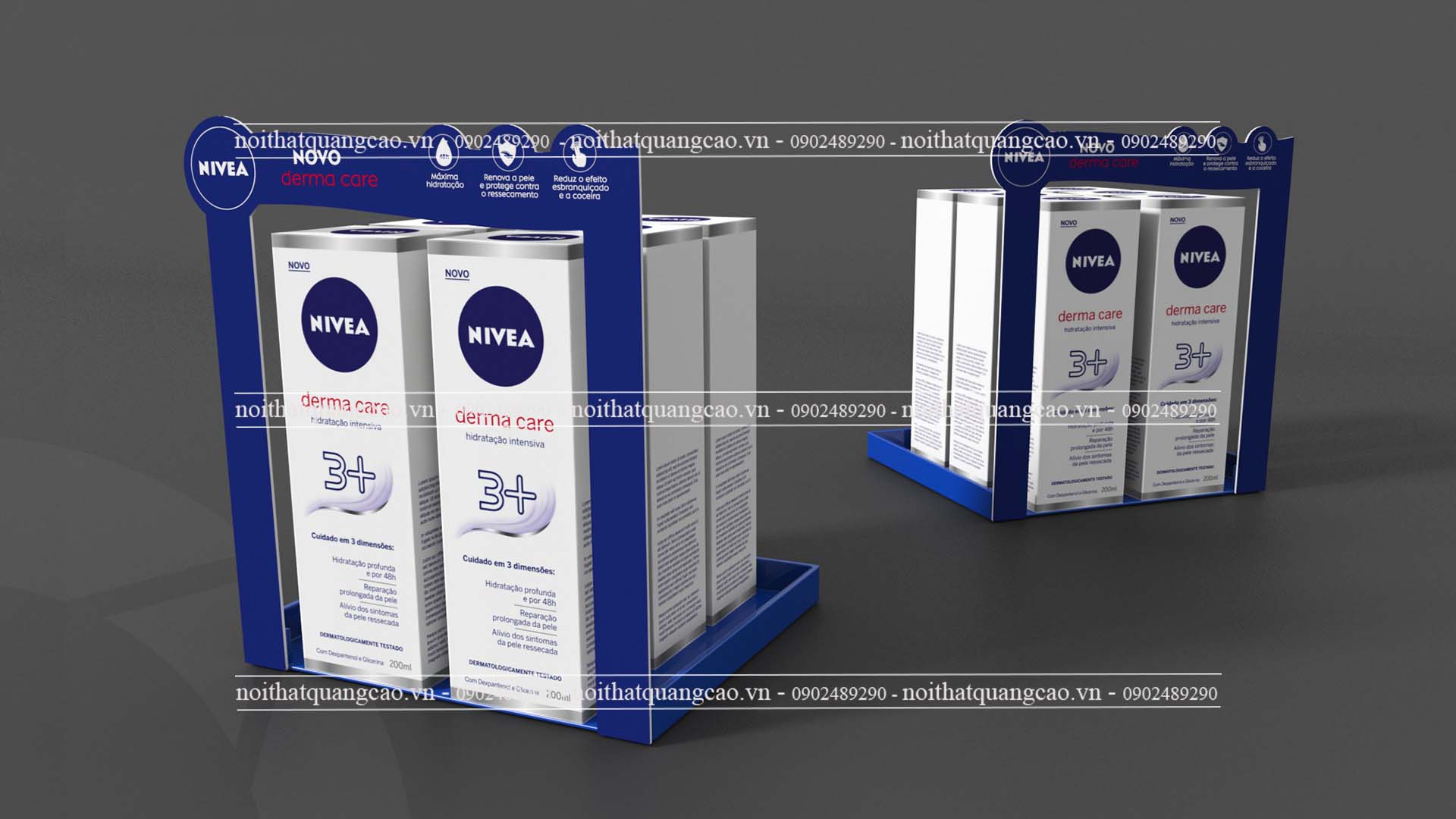 Kệ Posm trưng bày sản phẩm Nivea 4