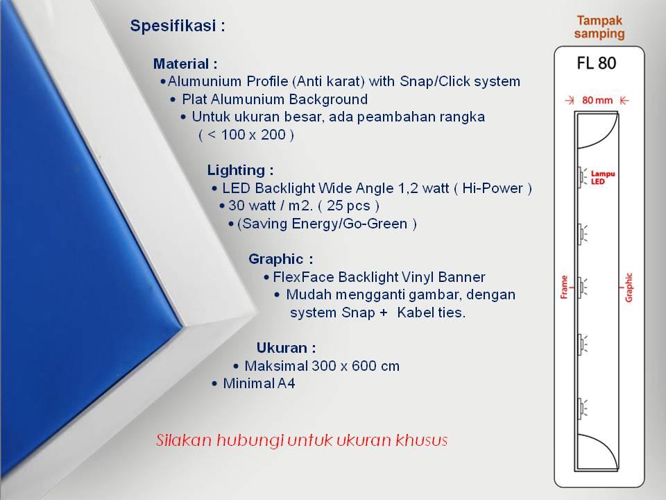 Mặt cắt mô phỏng Hộp đèn Lightbox nắp bật không viền