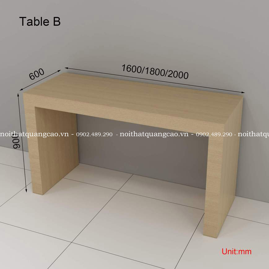 Bàn trưng bày điện thoại