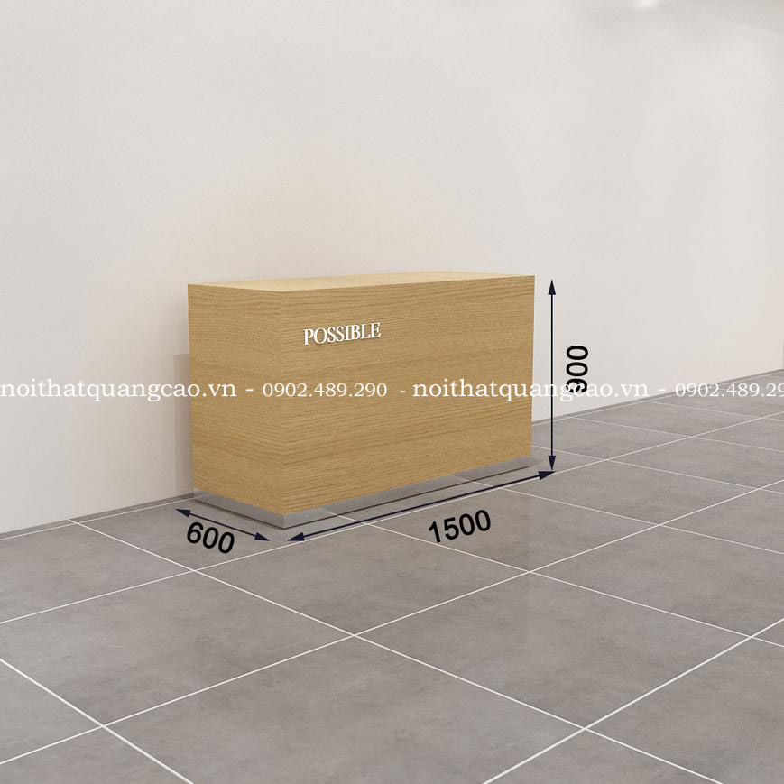 Mẫu bục trưng bày điện thoại đơn giản