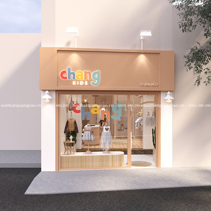 Thiết kế shop trẻ em Chang Kids