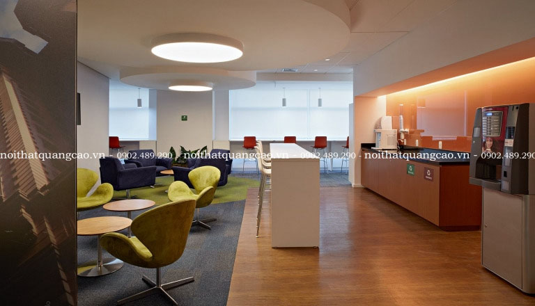 Khu vực tiếp khách văn phòng Deloitte