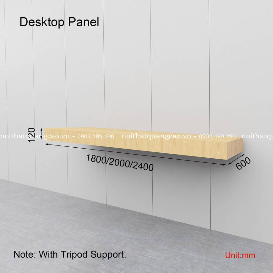 Bục gắn tường trang trí điện thoại