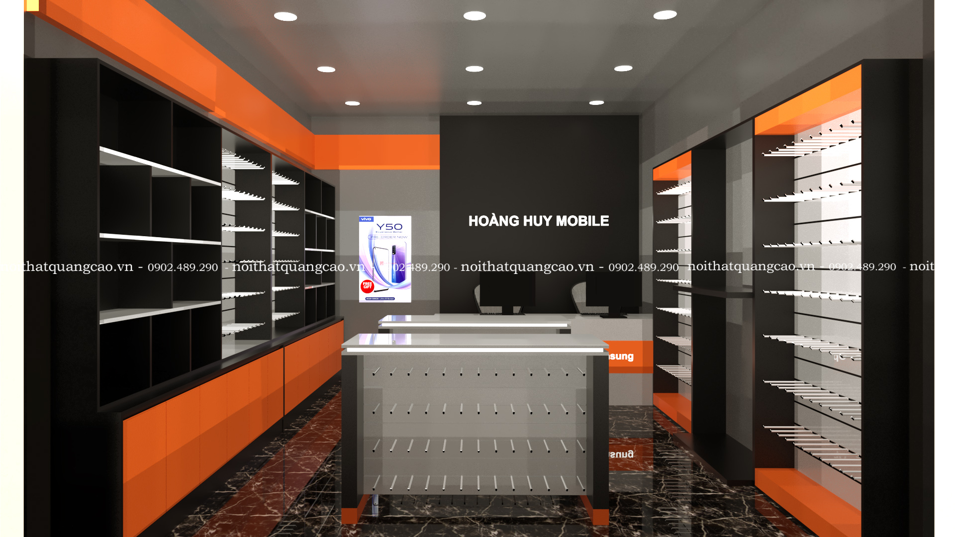 Cửa hàng kinh doanh điện thoại Hoàng Huy Mobile