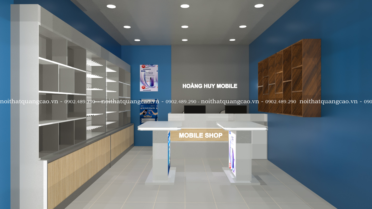 Mẫu thiết kế cửa hàng điện thoại nhỏ