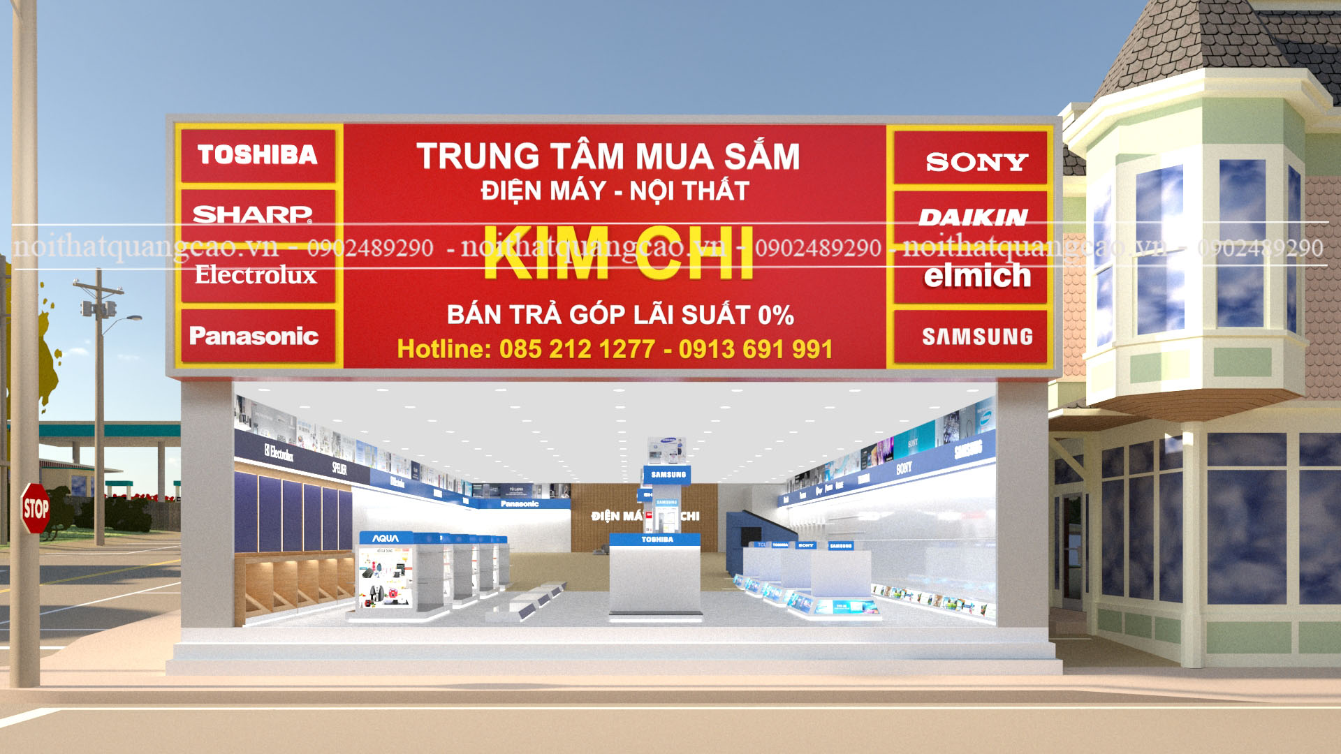 Showroom nội thất điện máy Kim Chi