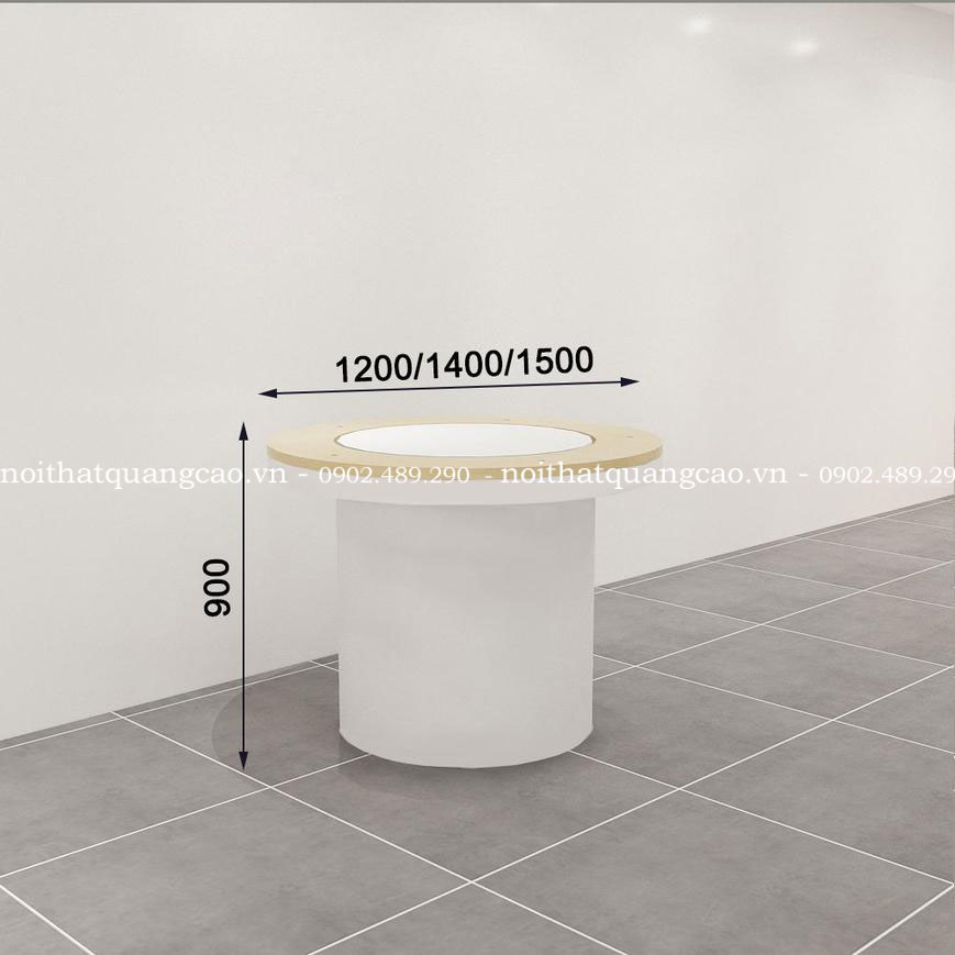 Bục tròn trưng bày điện thoại