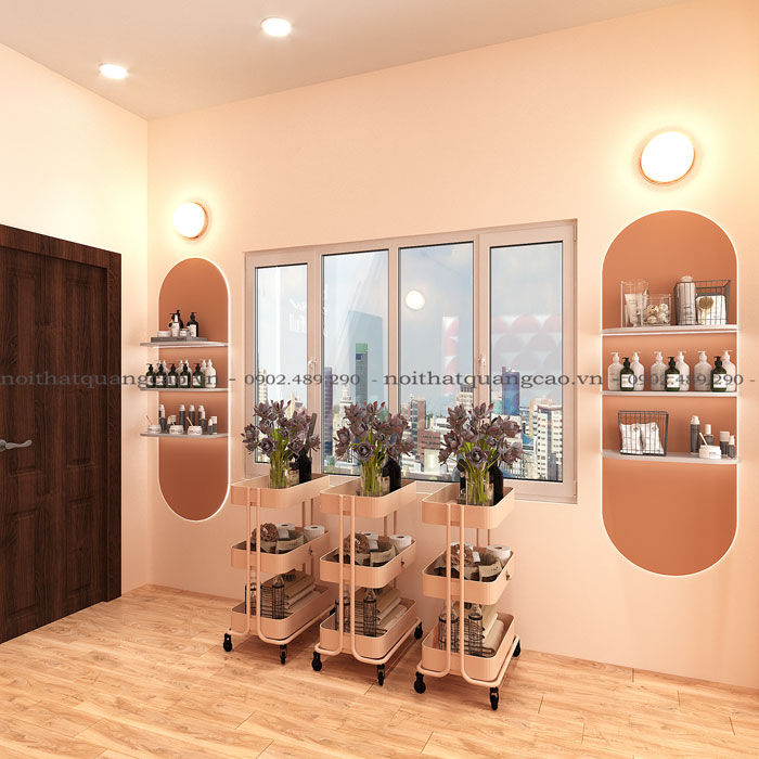 Kệ trang trí Spa
